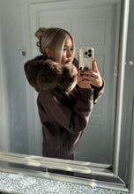 Load image into Gallery viewer, Bubbled fox fur cardigan
