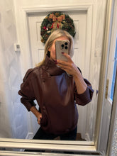 Load image into Gallery viewer, Faux leather jacket
