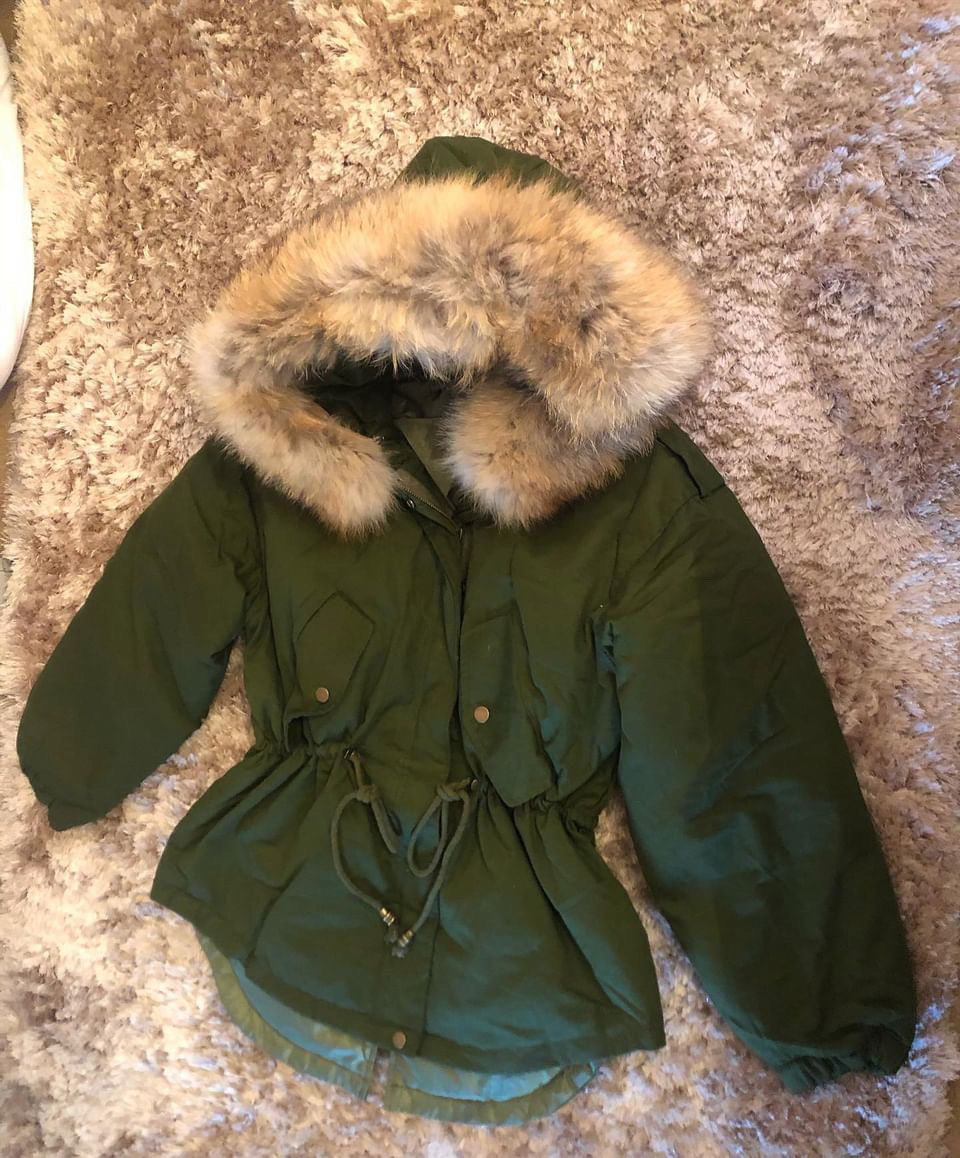 Angel coat army green