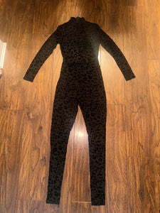 Leopard mesh catsuit