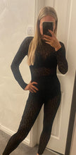 Load image into Gallery viewer, Leopard mesh catsuit
