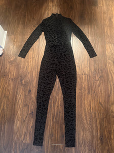 Leopard mesh catsuit