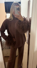 Load image into Gallery viewer, Mongolian fur knitted tracksuits

