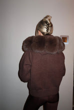 Load image into Gallery viewer, Bubbled fox fur cardigan
