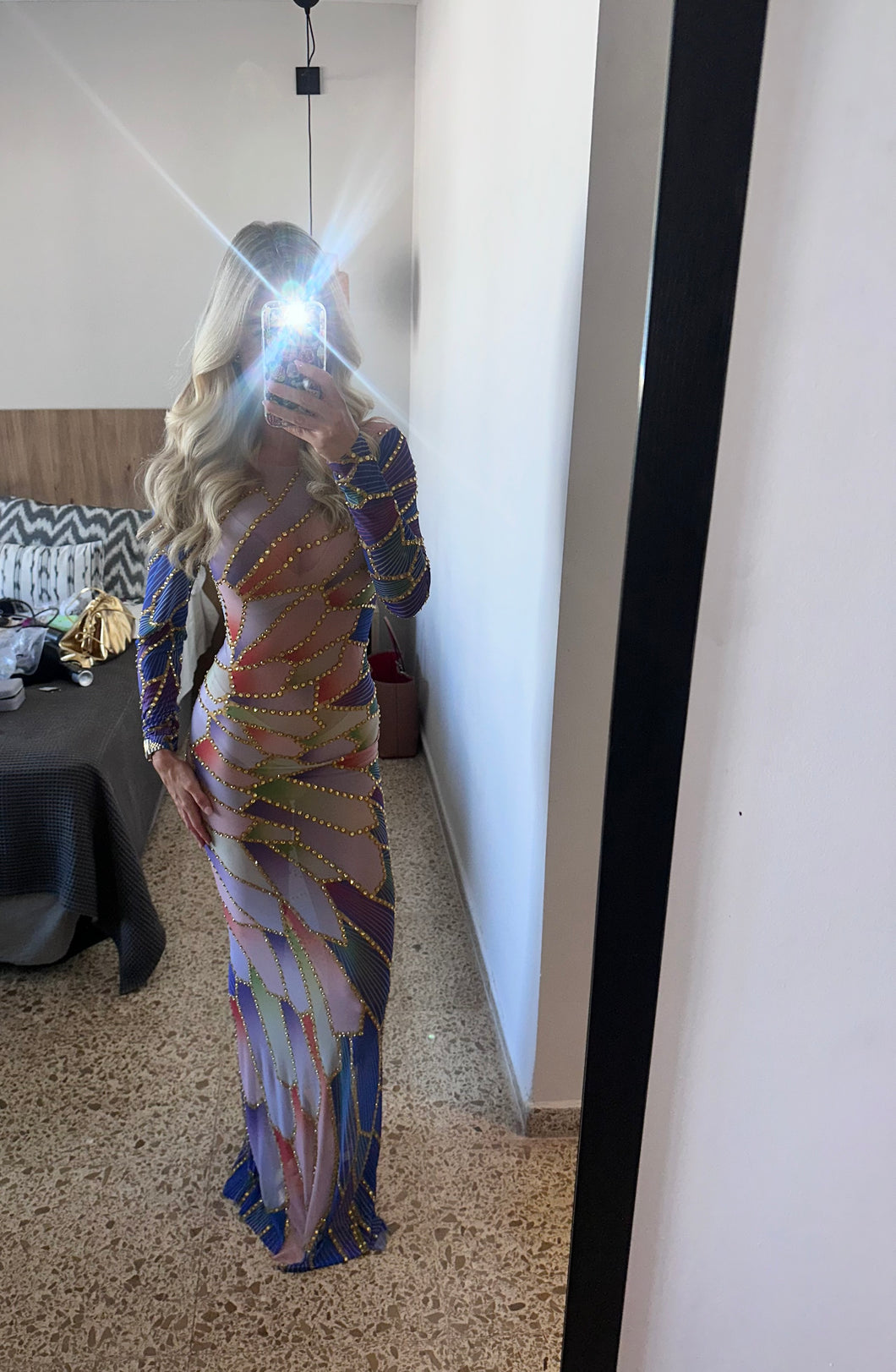 Diamanté cally dress