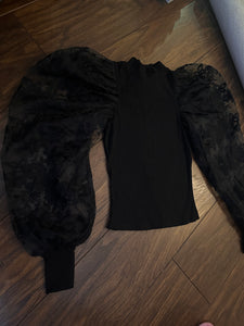 Mesh sleeve top