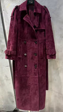 Load image into Gallery viewer, Suede trench coat
