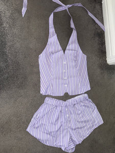 Lilac stripe set