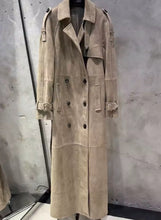 Load image into Gallery viewer, Suede trench coat
