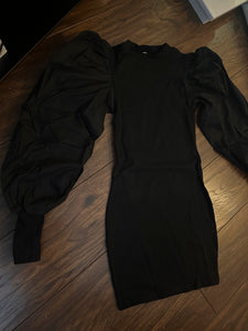 Puff sleeve mini dress