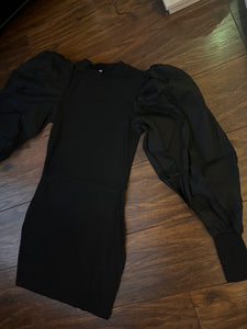 Puff sleeve mini dress