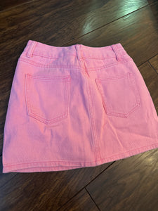 Diamante denim mini skirt