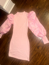 Load image into Gallery viewer, Puff sleeve mini dress
