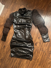 Load image into Gallery viewer, Pu leather mini dress
