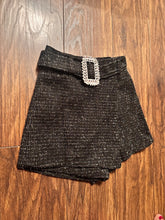 Load image into Gallery viewer, Diamanté buckle tweed skort
