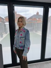 Load image into Gallery viewer, Spiked denim jacket
