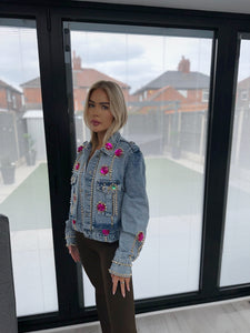 Spiked denim jacket