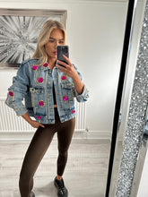 Load image into Gallery viewer, Spiked denim jacket
