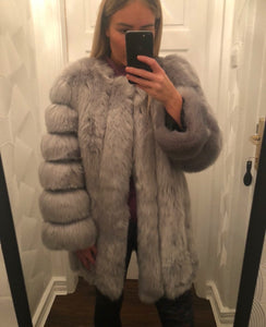 Faux fur long coats