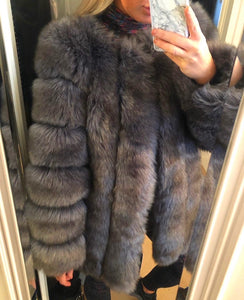 Faux fur long coats