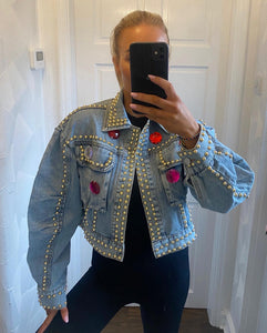 Studded denim jacket