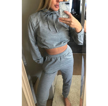Load image into Gallery viewer, Grey marl tracksuit
