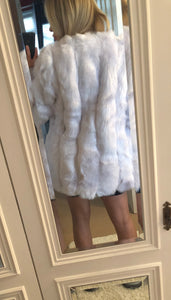 Faux fur long coats