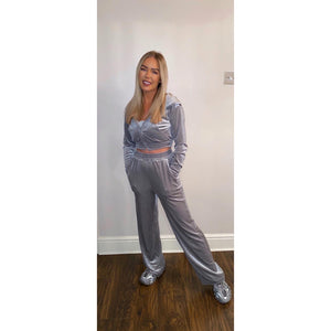 3 piece luxury velour tracksuit