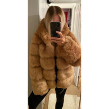 Load image into Gallery viewer, Luxury hooded faux fur
