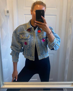 Studded denim jacket