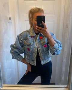 Studded denim jacket