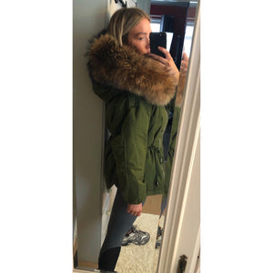 Angel coat army green