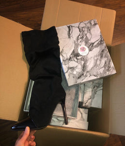Slouched heeled boots