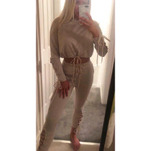 Load image into Gallery viewer, Lace me up Tracksuit

